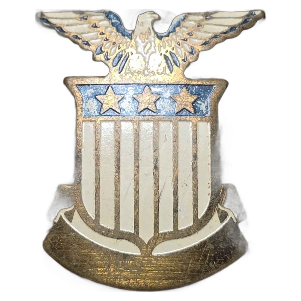 Vintage USAAF Enlisted Service Cap Army Air Force Jacket Lapel Vest Hat Pin I18